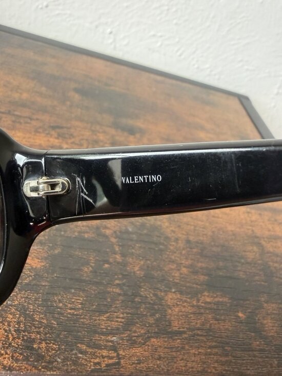 Valentino Black Rounded Rectangular Women\'s Sunglasses 5385/S main image 16